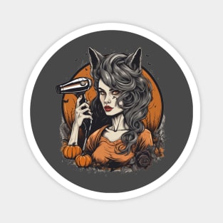 Werewolf hairdresser pretty Magnet